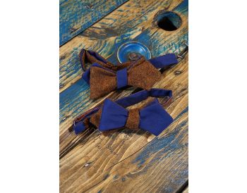 Rust & Navy Self Tie, Bow Tie